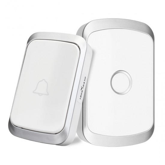 360M Remote Waterproof LED Wireless Doorbell 36 Ringtone Emergency Chime US Plug/EU Plug/UK Plug