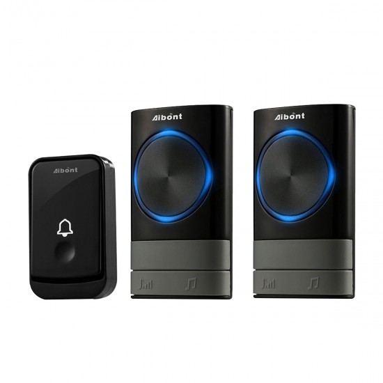 3Pcs Smart Wireless Doorbell 45 Songs Polyphonic Ringtones & 200m Transmission