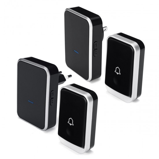 Bell Ding Dong Indoor + Outdoor Button Machine Wireless Dingdong Doorbell Self-Powered Bell Ding Dong Indoor + Outdoor Button Machine Wireless Dingdong Doorbell Self-Powered