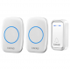 A10F Waterproof Wireless Doorbell 300M Remote Door Bell Chime 220V 1 Button 2 Receiver