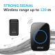 A10G-2 Wireless Doorbell Self-powered No batteries Waterproof Button 120M Remote LED Light Home Cordless Bell 38 Chimes A10G-2 Wireless Doorbell Self-powered No batteries Waterproof Button 120M Remote LED Light Home Cordless Bell 38 Chimes