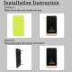 A10J Self-powered Wireless Doorbell Waterproof No Battery LED light Home Cordless DoorBell