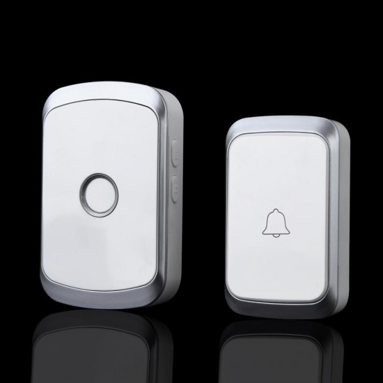 A20 Wireless Music Doorbell Waterproof AC 110-220V 300M Remote Door Bell 1 Button 1 Receiver