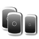 A20 Wireless Music Doorbell Waterproof AC 110-220V 300M Remote Door Bell 1 Button 2 Receivers A20 Wireless Music Doorbell Waterproof AC 110-220V 300M Remote Door Bell 1 Button 2 Receivers