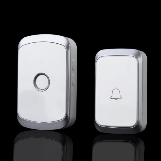 A20 Wireless Music Doorbell Waterproof AC 110-220V 300M Remote Door Bell 2 Button 1 Receiver