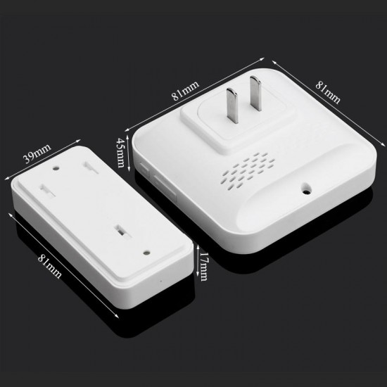 A9 Music Doorbell 300M Doorbell Transmitters + Receiver EU Plug/US Plug A9 Music Doorbell 300M Doorbell Transmitters + Receiver EU Plug/US Plug