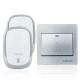 AC110-220V Wireless Doorbell Waterproof 1 Button+2 Plug-in Receivers 300M Remote Music Door Dell