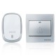 AC110-220V Wireless Doorbell Waterproof 1 Button+2 Plug-in Receivers 300M Remote Music Door Dell