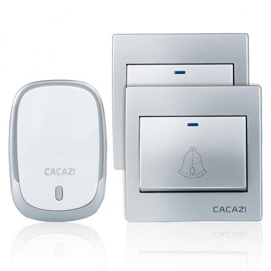 AC110-220V Wireless Doorbell Waterproof 2 Button+1Plug-in Receivers 300M Remote Music Door Dell AC110-220V Wireless Doorbell Waterproof 2 Button+1Plug-in Receivers 300M Remote Music Door Dell