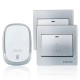 AC110-220V Wireless Doorbell Waterproof 2 Button+1Plug-in Receivers 300M Remote Music Door Dell