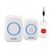 C10 Smart Home Wireless Pager Doorbell Old Man Emergency Alarm 80m Remote Call Bell 1 Button 1 Pager 1 Receiver