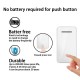 FA10-2 Self-powered Wireless Music Doorbell Waterproof No battery Calling Doorbell Chime 1 Button 2 Receiver