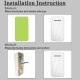 FA10-2 Self-powered Wireless Music Doorbell Waterproof No battery Calling Doorbell Chime 1 Button 2 Receiver