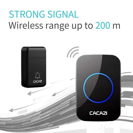FA12-2 Self-Powered Wireless Doorbell Waterproof Smart No Battery Home Cordless Bell 200M Remote 38 Chimes FA12-2 Self-Powered Wireless Doorbell Waterproof Smart No Battery Home Cordless Bell 200M Remote 38 Chimes