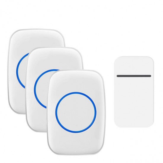 FA12-3 Self-Powered Wireless Doorbell Waterproof Smart No Battery Home Cordless Bell 200M Remote 38 Chimes FA12-3 Self-Powered Wireless Doorbell Waterproof Smart No Battery Home Cordless Bell 200M Remote 38 Chimes