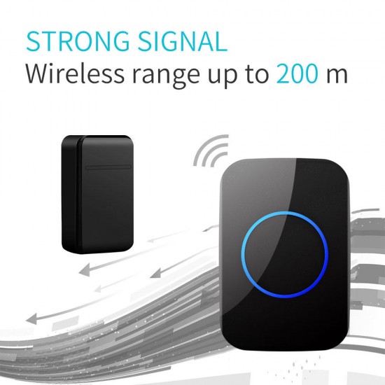 FA12-3 Self-Powered Wireless Doorbell Waterproof Smart No Battery Home Cordless Bell 200M Remote 38 Chimes FA12-3 Self-Powered Wireless Doorbell Waterproof Smart No Battery Home Cordless Bell 200M Remote 38 Chimes