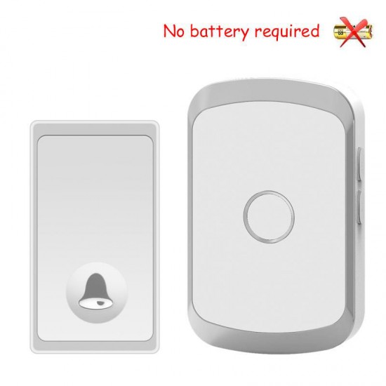 FA20 Self-powered Waterproof Wireless Doorbell 200M Remote LED Light Home Music Doorbell 36 Chime FA20 Self-powered Waterproof Wireless Doorbell 200M Remote LED Light Home Music Doorbell 36 Chime