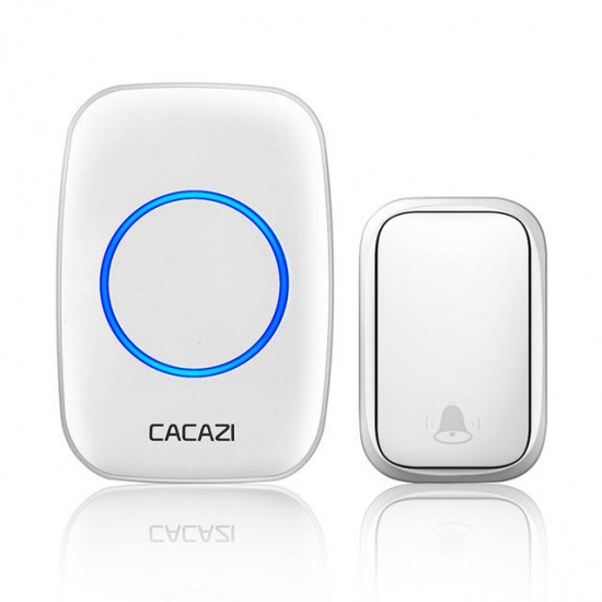 FA58 Wireless Waterproof Self-powered Doorbell No Battery Required 1 Transmitter 1 Receiver Home Ring Bell FA58 Wireless Waterproof Self-powered Doorbell No Battery Required 1 Transmitter 1 Receiver Home Ring Bell