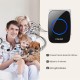 FA58 Wireless Waterproof Self-powered Doorbell No Battery Required 1 Transmitter 2 Receiver Home Ring Bell