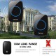 FA58 Wireless Waterproof Self-powered Doorbell No Battery Required 1 Transmitter 2 Receiver Home Ring Bell