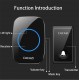 FA60 Wireless Doorbell Self-powered Waterproof Intelligent Home Door Ring Bell 3Pcs Receivers Transmitter FA60 Wireless Doorbell Self-powered Waterproof Intelligent Home Door Ring Bell 3Pcs Receivers Transmitter