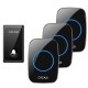 FA60 Wireless Doorbell Self-powered Waterproof Intelligent Home Door Ring Bell 3Pcs Receivers Transmitter