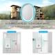 FA80-2 Self-powered Wireless Doorbell Waterproof 2 Receiver No Battery Required Button Smart Home Cordless Call Bell 58 Chime FA80-2 Self-powered Wireless Doorbell Waterproof 2 Receiver No Battery Required Button Smart Home Cordless Call Bell 58 Chime