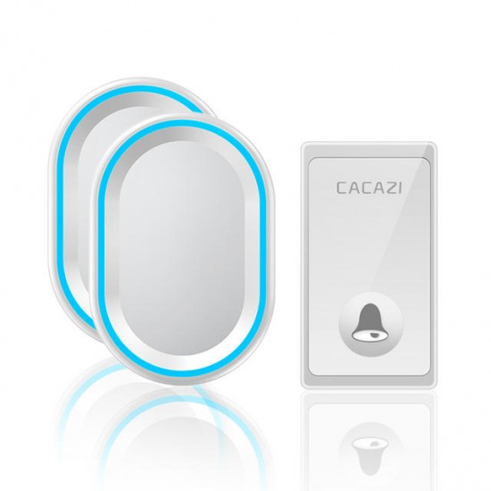 FA80-2 Self-powered Wireless Doorbell Waterproof 2 Receiver No Battery Required Button Smart Home Cordless Call Bell 58 Chime FA80-2 Self-powered Wireless Doorbell Waterproof 2 Receiver No Battery Required Button Smart Home Cordless Call Bell 58 Chime