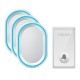 FA80-3 Self-powered Wireless Doorbell 3 Receiver Waterproof No Battery Required Button Smart Home Cordless Call Bell 58 Chime FA80-3 Self-powered Wireless Doorbell 3 Receiver Waterproof No Battery Required Button Smart Home Cordless Call Bell 58 Chime