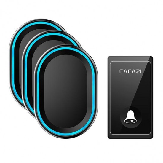 FA80-3 Self-powered Wireless Doorbell 3 Receiver Waterproof No Battery Required Button Smart Home Cordless Call Bell 58 Chime FA80-3 Self-powered Wireless Doorbell 3 Receiver Waterproof No Battery Required Button Smart Home Cordless Call Bell 58 Chime