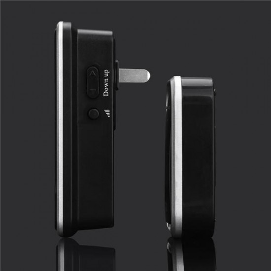 Wireless Doorbell 300M Waterproof Door Bell AC 110-220V 80dB 1 Emitter 1 Receiver No Battery