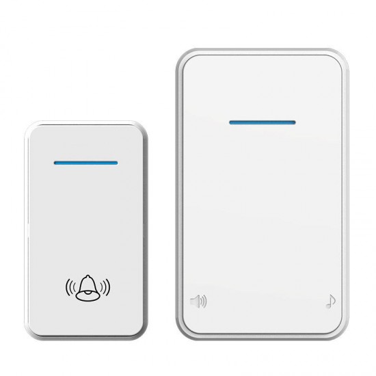 A8 DC Wireless Doorbell Waterproof 300M Remote Long Range Door Bell 48 Rings 6 Volume Door Chime