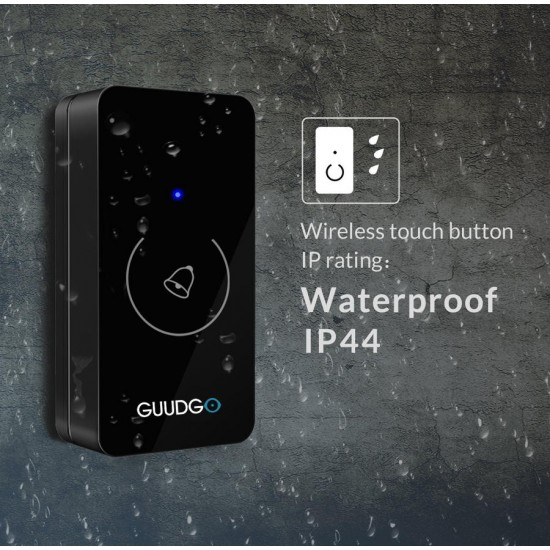 GD-MD01 Wireless Touch Screen Music Doorbell Portable Waterproof Doorbell 52 Chime GD-MD01 Wireless Touch Screen Music Doorbell Portable Waterproof Doorbell 52 Chime