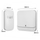 Home House 4 Volume Wireless Doorbell Chime 1 Plugin Receiver+2 Ransmitter