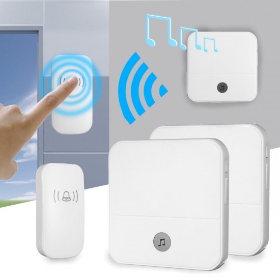 Home House 4 Volume Wireless Doorbell Chime 2 Receiver + 1 Doorbell Home House 4 Volume Wireless Doorbell Chime 2 Receiver + 1 Doorbell