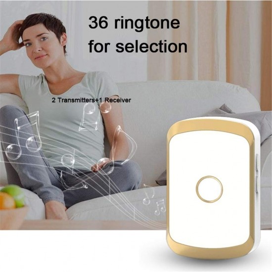 Home Security Wireless Doorbell Waterproof AC 100-240V 300M Rannge DoorBell