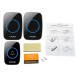 Home Wireless Doorbell Waterproof Remote 300M Distance 1 Transmitter 2 Receiver Home Wireless Doorbell Waterproof Remote 300M Distance 1 Transmitter 2 Receiver