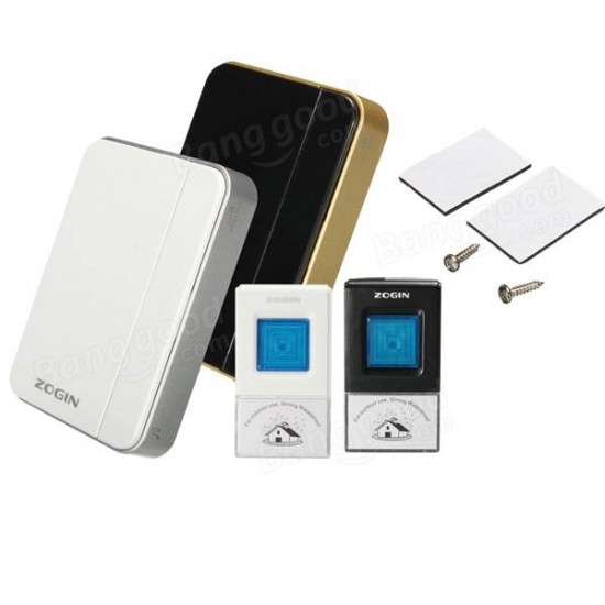 Wireless Cordless Digital Chime DoorBell American Plug 120M Range