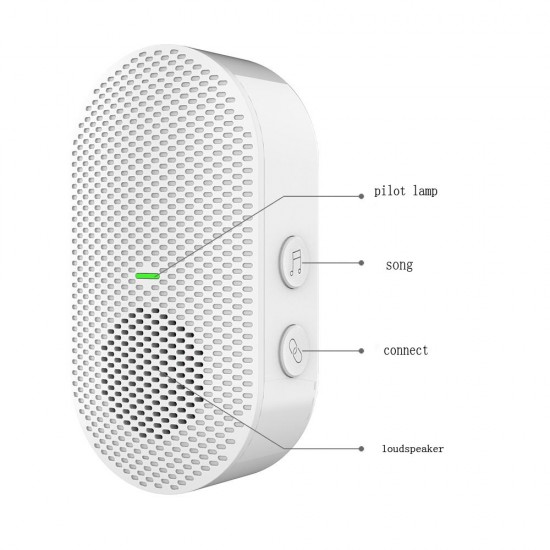 Q-8.7RF433Mhz Wireless Door Bell Tunes Chime Music Door Bell Transmitter + Receiver Waterproof Doorbell Q-8.7RF433Mhz Wireless Door Bell Tunes Chime Music Door Bell Transmitter + Receiver Waterproof Doorbell
