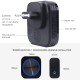 M688 Self-powered Wireless DoorBell Door Bell Ring Chime Call Night Light No Battery Waterproof 150M Black