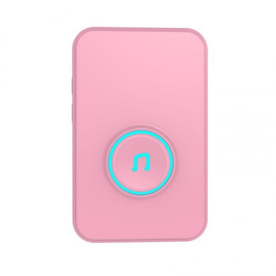 Self-Powered Wireless Music Doorbell Self-Generating Long Distance No Battery Pink EU US Plug Self-Powered Wireless Music Doorbell Self-Generating Long Distance No Battery Pink EU US Plug