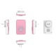 Self-Powered Wireless Music Doorbell Self-Generating Long Distance No Battery Pink EU US Plug Self-Powered Wireless Music Doorbell Self-Generating Long Distance No Battery Pink EU US Plug