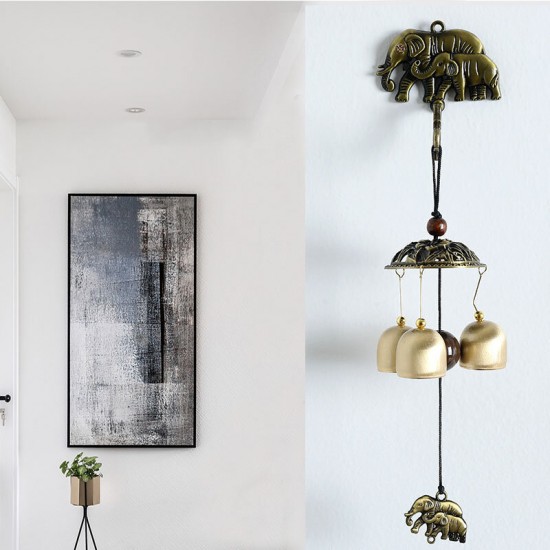 Vintage Bronze Doorbell Wall Mount Magnetic Door Bell Wind Chimes Hanging Decor Vintage Bronze Doorbell Wall Mount Magnetic Door Bell Wind Chimes Hanging Decor