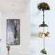 Vintage Bronze Doorbell Wall Mount Magnetic Door Bell Wind Chimes Hanging Decor