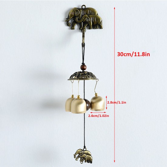 Vintage Bronze Doorbell Wall Mount Magnetic Door Bell Wind Chimes Hanging Decor Vintage Bronze Doorbell Wall Mount Magnetic Door Bell Wind Chimes Hanging Decor