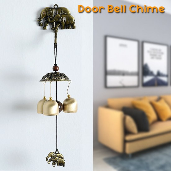 Vintage Bronze Doorbell Wall Mount Magnetic Door Bell Wind Chimes Hanging Decor Vintage Bronze Doorbell Wall Mount Magnetic Door Bell Wind Chimes Hanging Decor