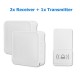 Wireless Doorbell 52 Song Chime 5 Volume Level Door Bell 1/2 Receiver Button