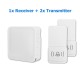 Wireless Doorbell 52 Song Chime 5 Volume Level Door Bell 1/2 Receiver Button Wireless Doorbell 52 Song Chime 5 Volume Level Door Bell 1/2 Receiver Button