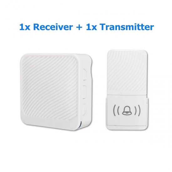 Wireless Doorbell 52 Song Chime 5 Volume Level Door Bell 1/2 Receiver Button Wireless Doorbell 52 Song Chime 5 Volume Level Door Bell 1/2 Receiver Button