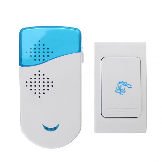Wireless Remote Control 36 Tune Songs Smart Doorbell Self-adhesive Rings Transmitter + Receiver
